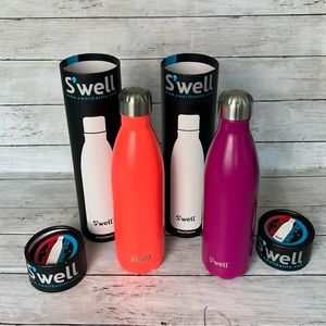 Set of 2 NEW 25oz Swell Cups Orange and Pomegranate Color